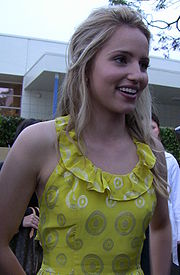 Agron at the Glee premiere party, May 2009.