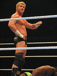 Dolph Ziggler taunting Kofi Kingston at a Raw house show.