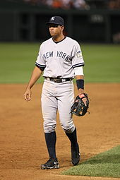 Rodriguez moved to third base after he was traded to the Yankees in 2004.