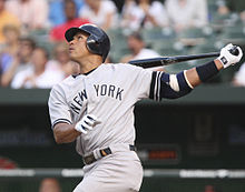 Rodriguez batting in 2007