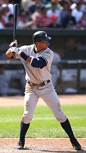 Rodriguez at bat in 2008