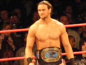 McIntyre as the Intercontinental Champion in December 2009.