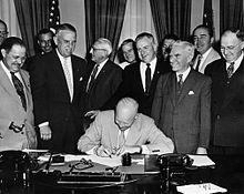 On June 1, 1954, this signing ceremony changed Armistice Day to Veterans Day.