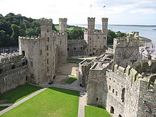Caernarfon Castle, one of the most imposing of Edward's Welsh castles.