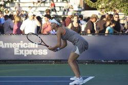 Vesnina at the 2008 US Open.