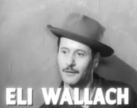Wallach in Baby Doll trailer, 1956