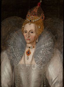 Portrait of Elizabeth I attributed to Marcus Gheeraerts the Younger or his studio, ca. 1595.
