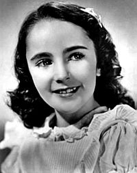 As a child actress, circa 1940