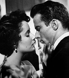 With Montgomery Clift in A Place in the Sun (1951)