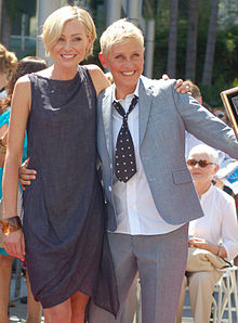 Portia de Rossi and DeGeneres in September 2012
