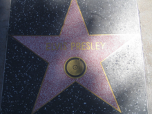 Presley's star on the Hollywood Walk of Fame