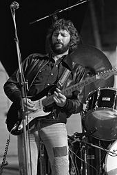 Clapton with Blackie, while on tour in the Netherlands, 1978