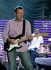 Clapton performing at the Ahoy Arena of Rotterdam in 1 June 2006