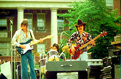 The Electromagnets with Eric Johnson performing at N.C. State University, Raleigh, N.C., on April 11, 1976