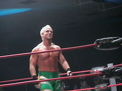 Eric Young at a house show in Dublin, Ireland in January 2009