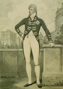1802 drawing of Ernest, Duke of Cumberland, by Henry Edridge, who has omitted Ernest's disfiguring scar.