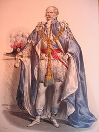 Ernest Augustus I wearing the robes of a Knight Commander of the Order of St Patrick