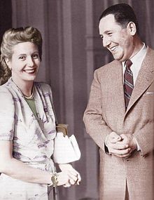 Evita and Juan Perón in 1950