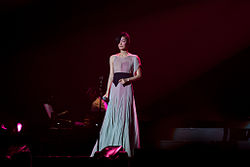Faye Wong in concert, Hong Kong, 2011.