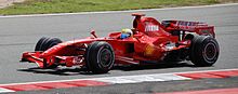 Massa driving for Ferrari at the 2007 British Grand Prix