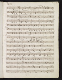 First page of the manuscript of Mendelssohn's Octet (1825) (now in the US Library of Congress)