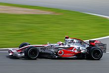 Alonso finished second in the 2007 British Grand Prix behind race winner Kimi Räikkönen.