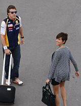 Alonso and his former wife, Raquel del Rosario.