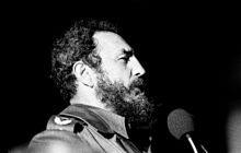 Fidel Castro speaking in Havana, 1978.