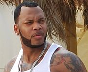 Flo Rida on the set of the music video for "Sugar".