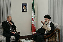 Khamenei and Vladimir Putin