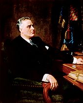 Presidential Portrait of Franklin D. Roosevelt.
