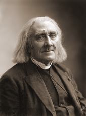 Liszt a few months before his death. Photo by Nadar