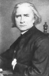 Liszt, photo by Franz Hanfstaengl, June 1867