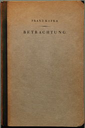 First edition of Betrachtung, 1912