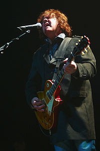 Moore performing, 23 October 2010