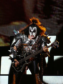 Gene Simmons as "The Demon" onstage with Kiss, 2010