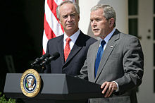 Bush delivers a statement on energy, urging Congress to end offshore oil drill ban, June 18, 2008.