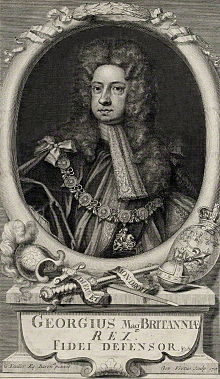 George in 1718, by George Vertue, after Sir Godfrey Kneller.