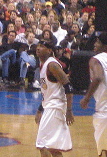 Allen Iverson and then-teammate John Salmons.