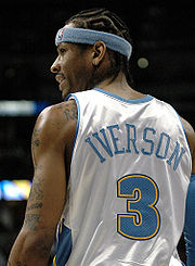 Allen Iverson during his tenure with the Nuggets