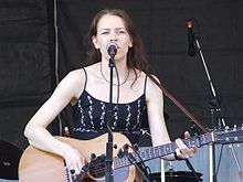 Gillian Welch performing at the 2007 New Orleans Jazz Fest