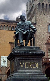 Verdi's statue in the Piazza G. Verdi, Busseto
