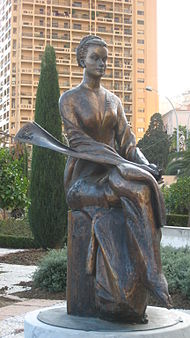 Grace Kelly statue in Monte Carlo