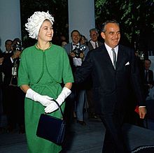 The Prince and Princess of Monaco arrive at the White House for a luncheon