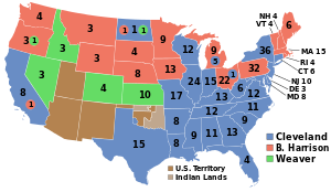Results of the 1892 election