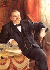 Oil painting of Grover Cleveland, painted in 1899 by Anders Zorn