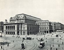 The Vienna Hofoper (now Staatsoper), pictured in 1898 during Mahler's conductorship