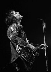 Alvin Lee performing in Breda, Turfschip, the Netherlands, 1978