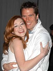 With husband Alexis Denisof.