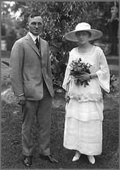 The Trumans' wedding day, June 28, 1919